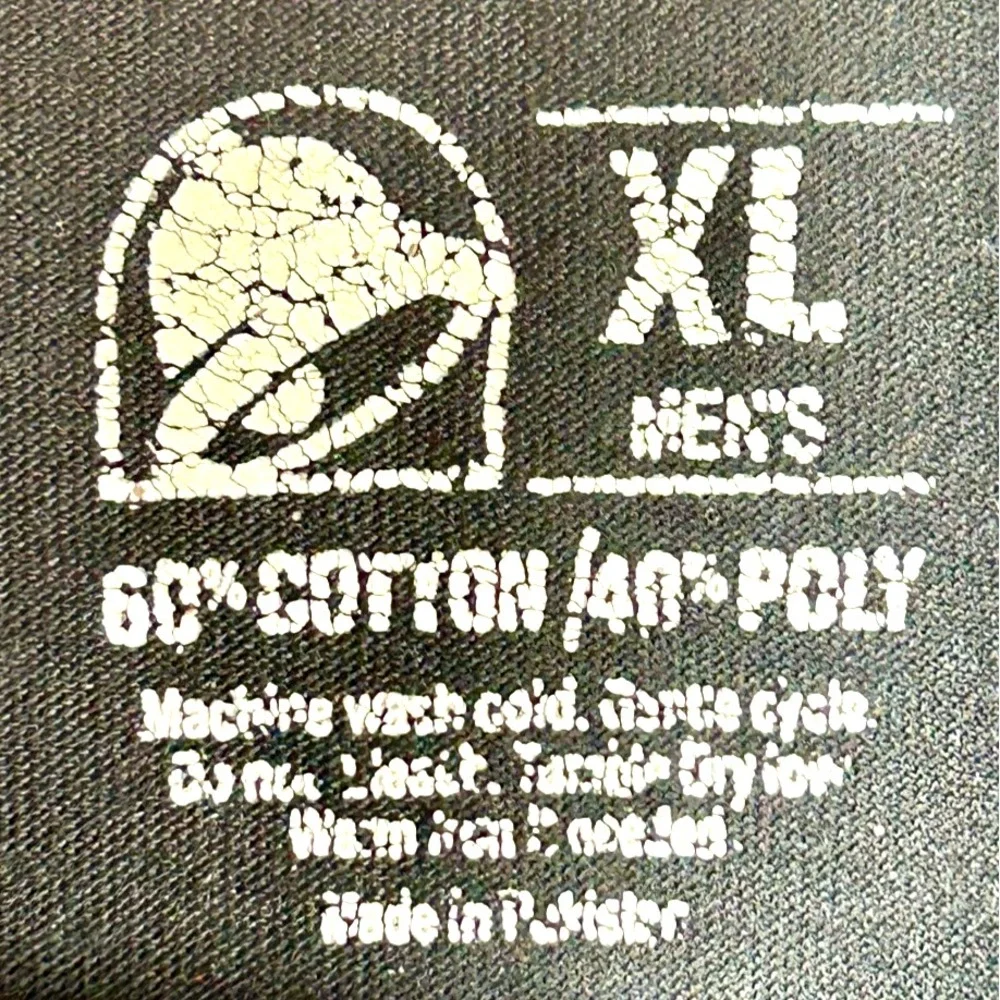 Taco Bell 3-Button‎ Henley Crew Shirt Men's Size XL Fast Food Uniform Workwear